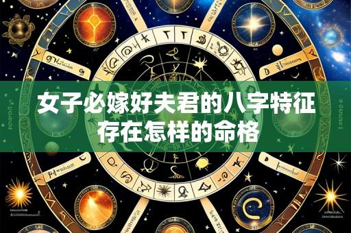 女子必嫁好夫君的八字特征 存在怎样的命格