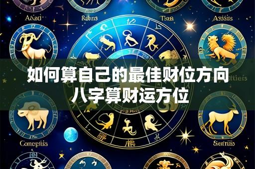 如何算自己的最佳财位方向 八字算财运方位