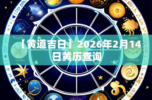 【黄道吉日】2026年2月14日黄历查询