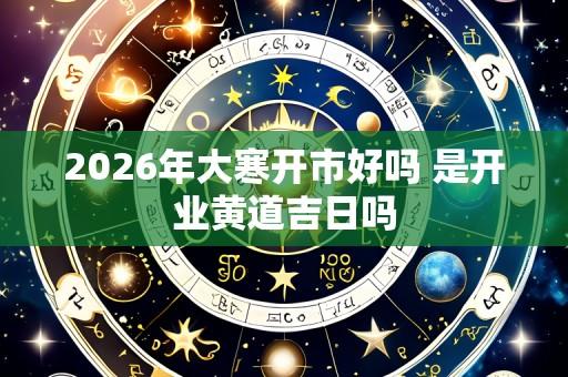 2026年大寒开市好吗 是开业黄道吉日吗