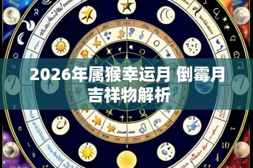 2026年属猴幸运月 倒霉月 吉祥物解析