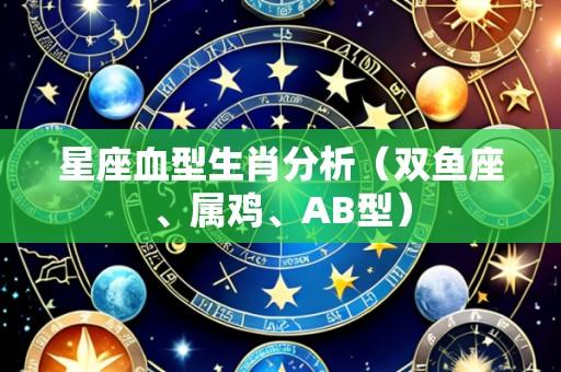 星座血型生肖分析(双鱼座、属鸡、AB型)