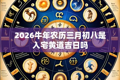 2026牛年农历三月初八是入宅黄道吉日吗