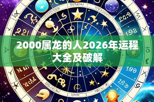2000属龙的人2026年运程大全及破解