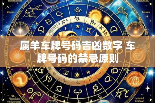 属羊车牌号码吉凶数字 车牌号码的禁忌原则