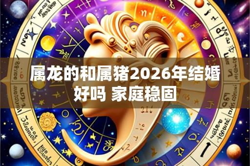 属龙的和属猪2026年结婚好吗 家庭稳固