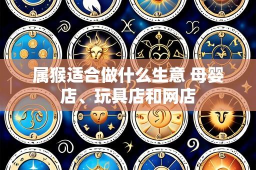 属猴适合做什么生意 母婴店、玩具店和网店