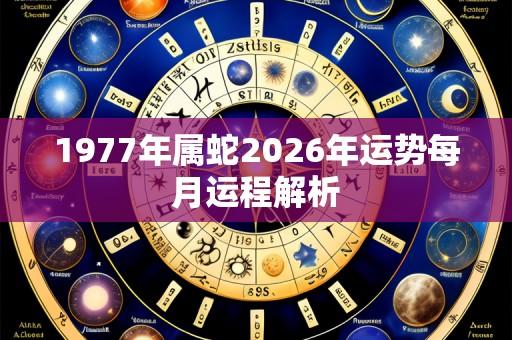 1977年属蛇2026年运势每月运程解析