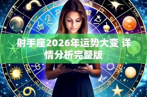 射手座2026年运势大变 详情分析完整版