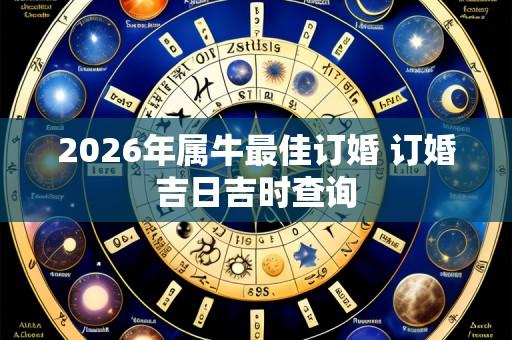 2026年属牛最佳订婚 订婚吉日吉时查询