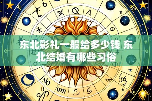 东北彩礼一般给多少钱 东北结婚有哪些习俗