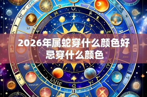 2026年属蛇穿什么颜色好 忌穿什么颜色