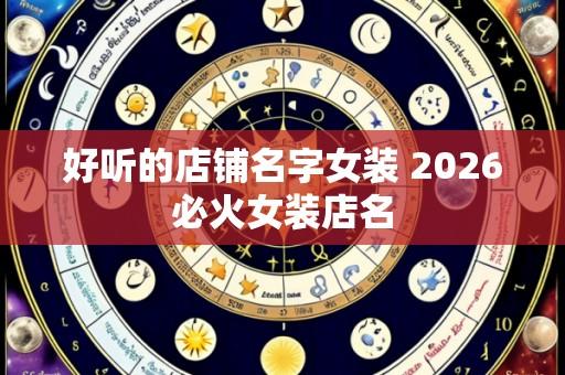 好听的店铺名字女装 2026必火女装店名