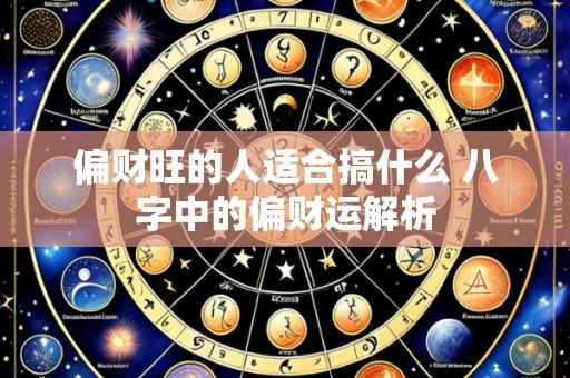 偏财旺的人适合搞什么 八字中的偏财运解析
