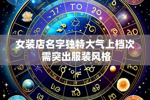 女装店名字独特大气上档次 需突出服装风格