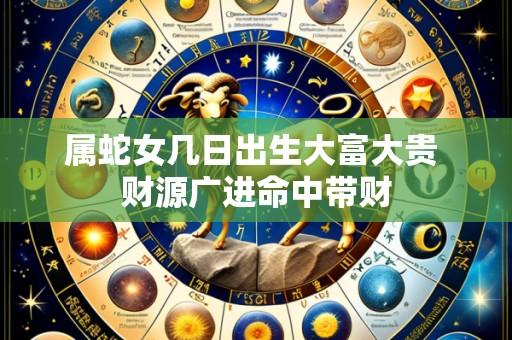 属蛇女几日出生大富大贵 财源广进命中带财