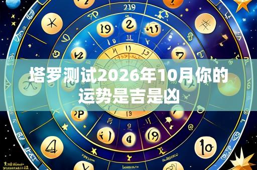 塔罗测试2026年10月你的运势是吉是凶