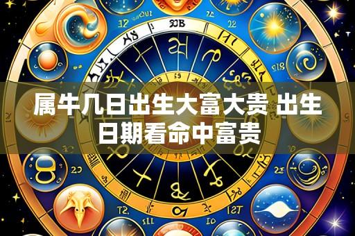 属牛几日出生大富大贵 出生日期看命中富贵