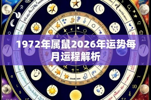 1972年属鼠2026年运势每月运程解析