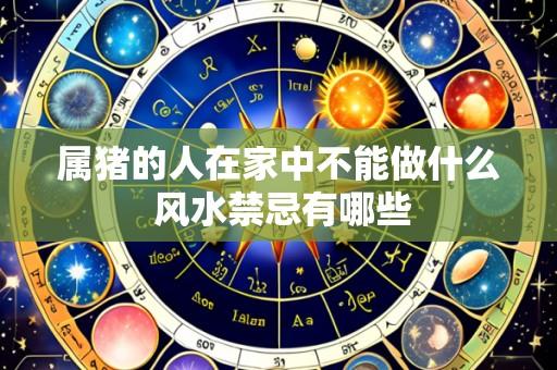属猪的人在家中不能做什么 风水禁忌有哪些