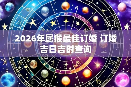 2026年属猴最佳订婚 订婚吉日吉时查询