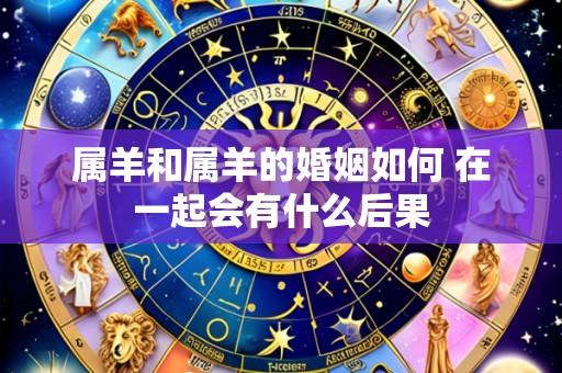 属羊和属羊的婚姻如何 在一起会有什么后果