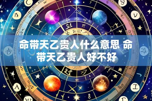命带天乙贵人什么意思 命带天乙贵人好不好
