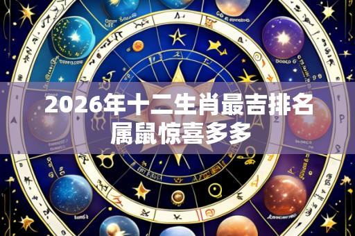 2026年十二生肖最吉排名 属鼠惊喜多多