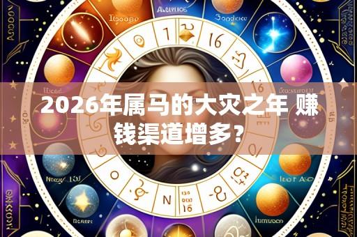 2026年属马的大灾之年 赚钱渠道增多?
