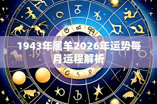 1943年属羊2026年运势每月运程解析