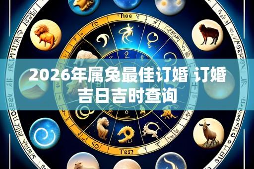 2026年属兔最佳订婚 订婚吉日吉时查询