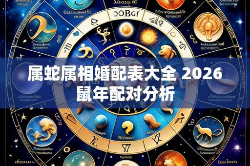 属蛇属相婚配表大全 2026鼠年配对分析