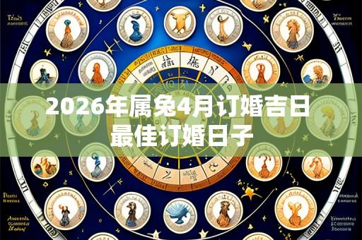 2026年属兔4月订婚吉日 最佳订婚日子