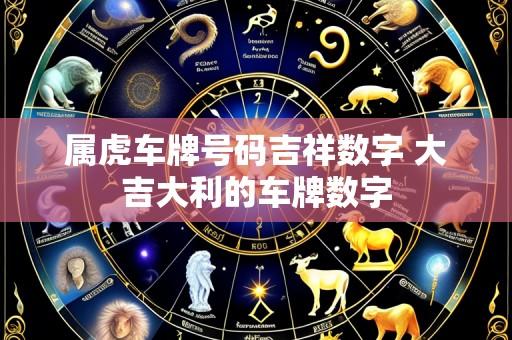属虎车牌号码吉祥数字 大吉大利的车牌数字