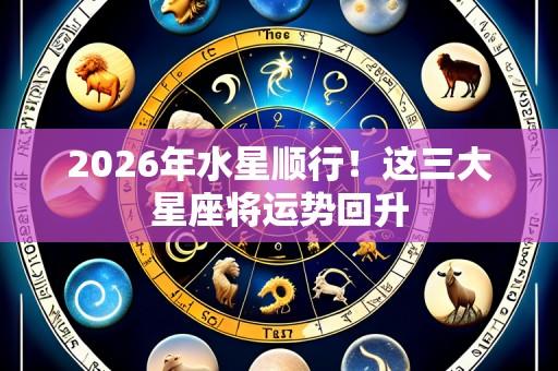 2026年水星顺行!这三大星座将运势回升