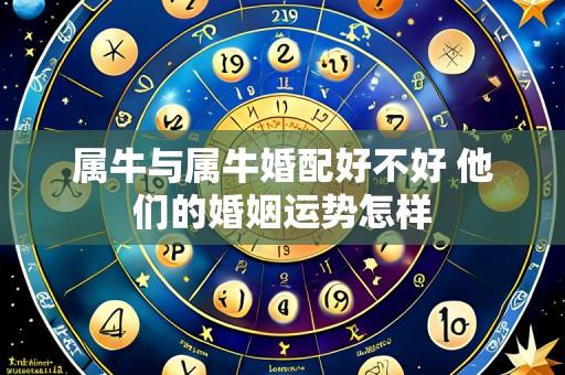 属牛与属牛婚配好不好 他们的婚姻运势怎样