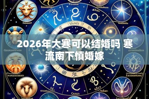 2026年大寒可以结婚吗 寒流南下慎婚嫁