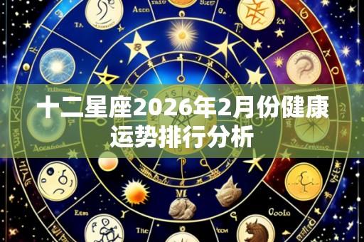 十二星座2026年2月份健康运势排行分析