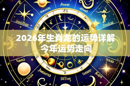 2026年生肖龙的运势详解 今年运势走向