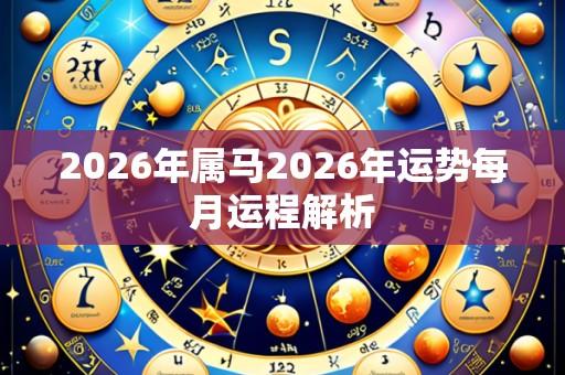 2026年属马2026年运势每月运程解析