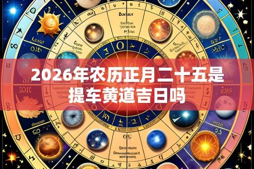 2026年农历正月二十五是提车黄道吉日吗