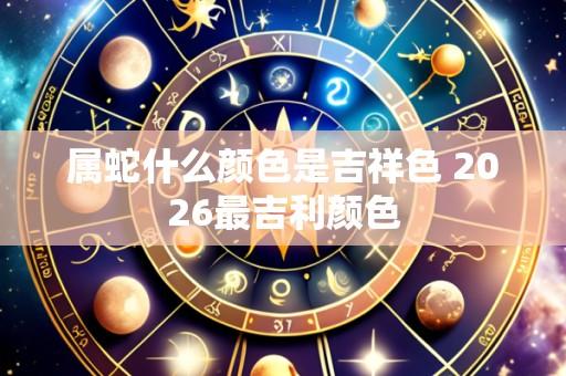 属蛇什么颜色是吉祥色 2026最吉利颜色