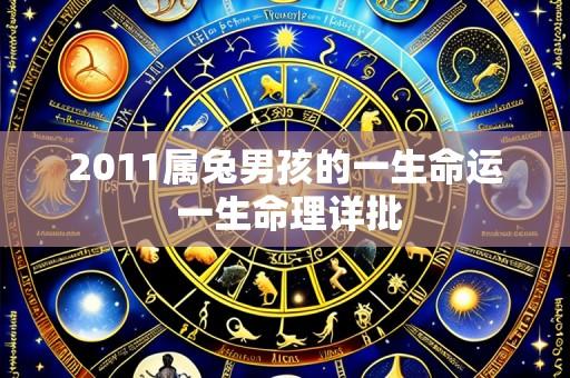 2011属兔男孩的一生命运 一生命理详批
