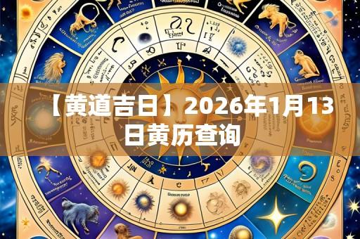 【黄道吉日】2026年1月13日黄历查询