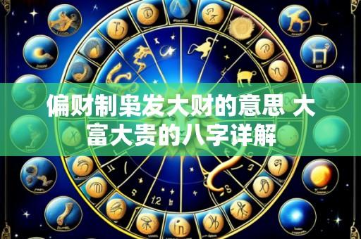 偏财制枭发大财的意思 大富大贵的八字详解
