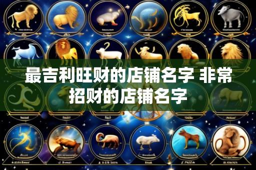 最吉利旺财的店铺名字 非常招财的店铺名字