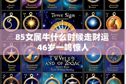 85女属牛什么时候走财运 46岁一鸣惊人