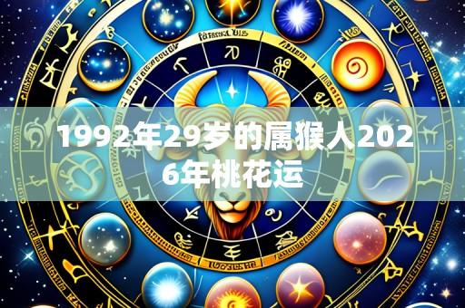 1992年29岁的属猴人2026年桃花运