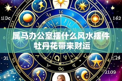 属马办公室摆什么风水摆件 牡丹花带来财运
