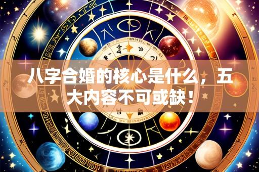 八字合婚的核心是什么,五大内容不可或缺!